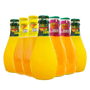 瑞丽江芒果汁饮料226mlX6瓶百香果汁酸角汁云南特产饮品玻璃瓶装