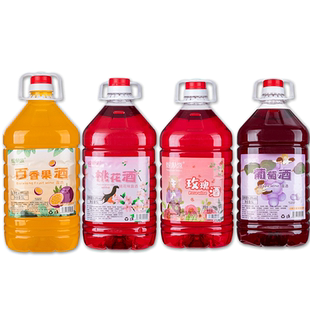 螳川源玫瑰酒露酒5L大桶装云南特色花果酒玫瑰花百香果桃花葡萄酒