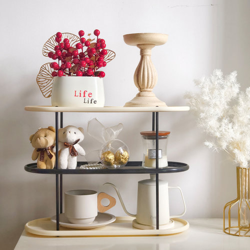 法式咖啡杯化妆品香薰收纳展示架