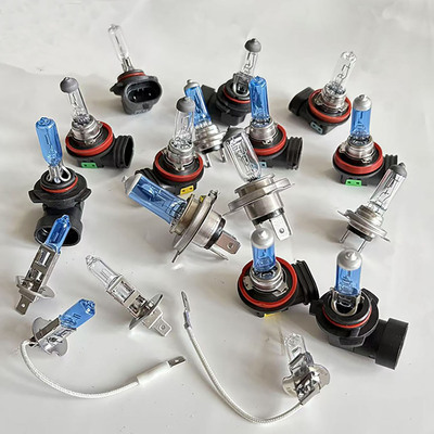 车用灯泡12V大灯灯泡H1 H3 H4 H7H11 H8 H9 9005黄光卤素审车灯泡