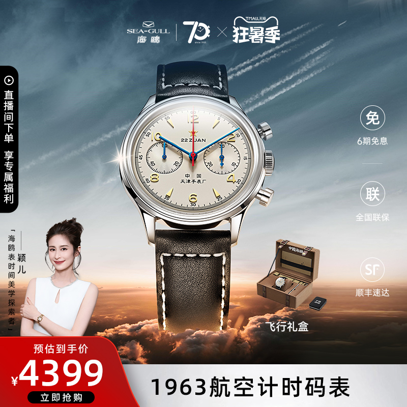 海鸥表1963航空计时码表