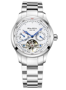 海鸥表男士手表钢带防水巨匠系列男款潮流腕表飞轮传奇M160S