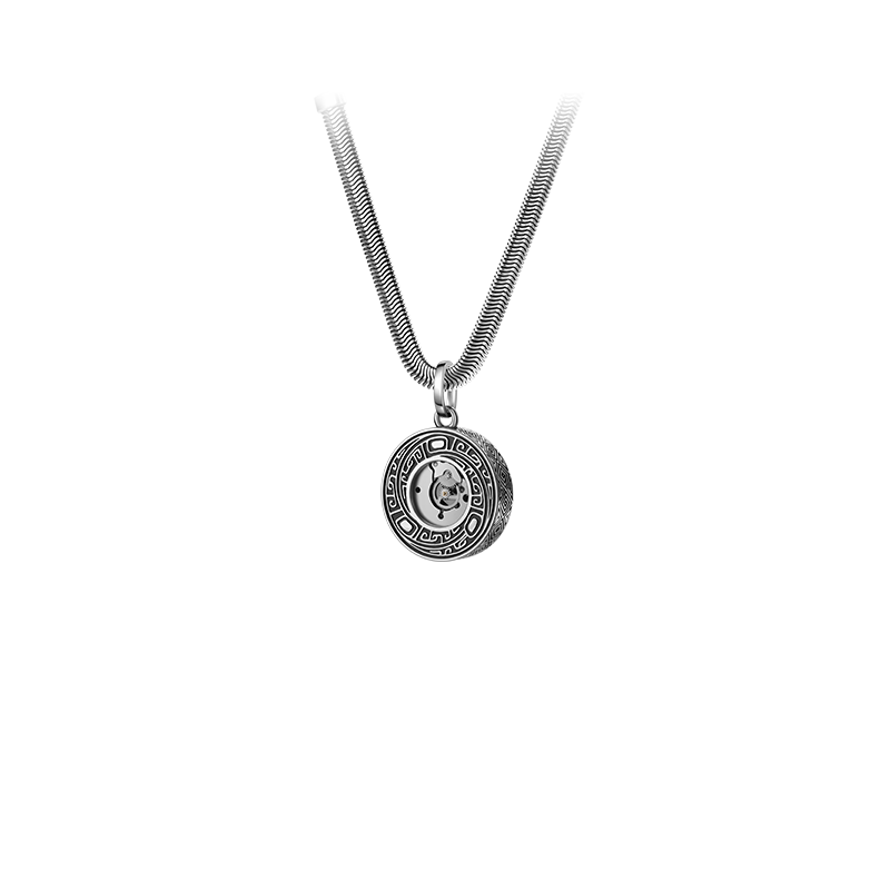 海鸥云雷回旋系列系列夔龙震天吊坠个性时尚小众设计男女款项链