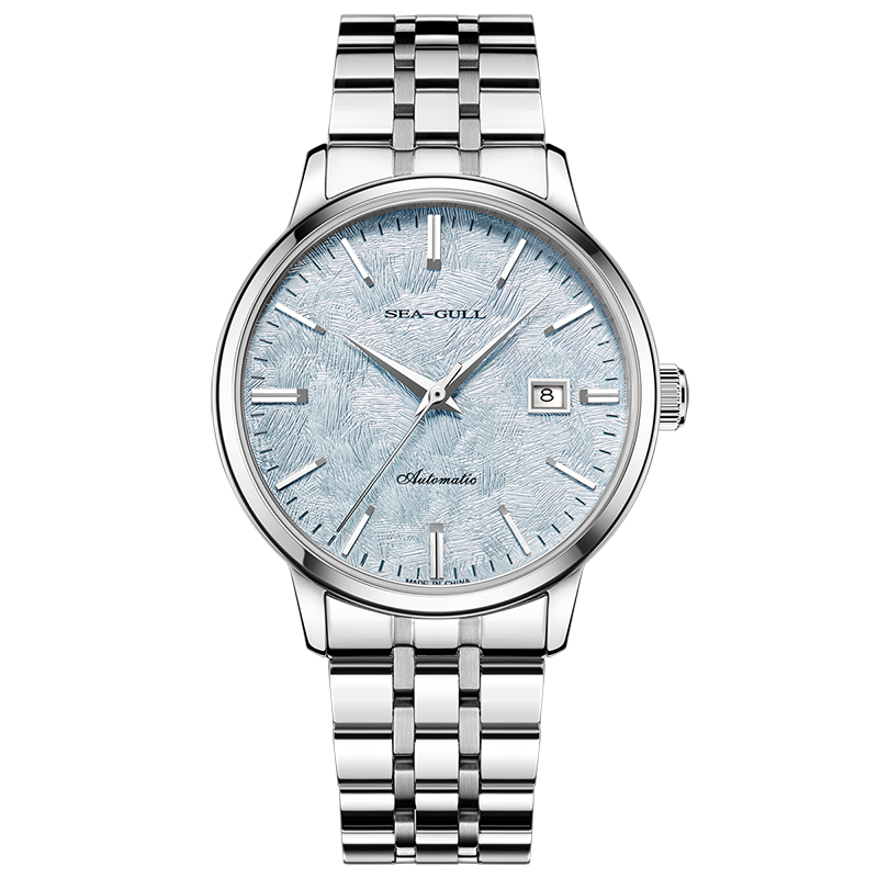 海鸥表手表雪松盘男士腕表男款商务冰川自动机械表6182情人节礼物