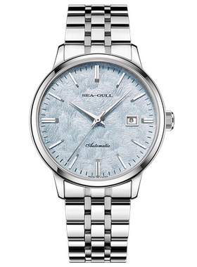 海鸥表手表雪松盘男士腕表男款商务冰川自动机械表6182情人节礼物