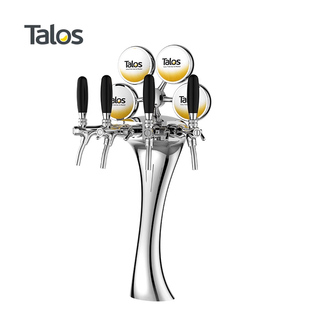 Talos塔罗斯桶装精酿啤酒机扎啤机啤酒柱雅士酒塔4孔带灯1037401
