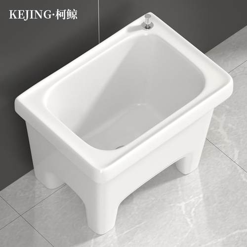 柯鲸阳台拖把池陶瓷拖布池洗地槽