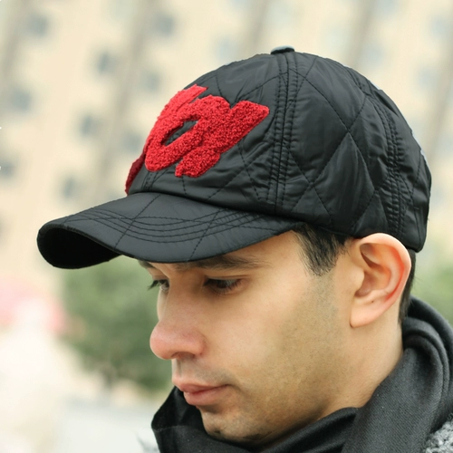 冠师傅 Шапка, ватные палочки, бейсболка, удерживающая тепло модная кепка, увеличенная толщина, в корейском стиле, с вышивкой