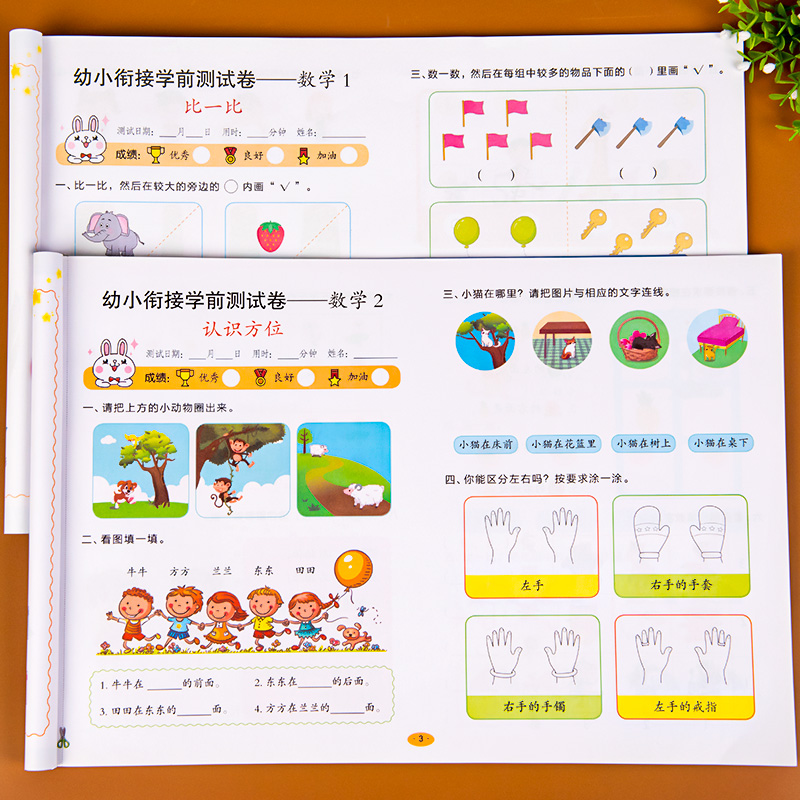 树丫幼小衔接学前测试卷拼音1+2