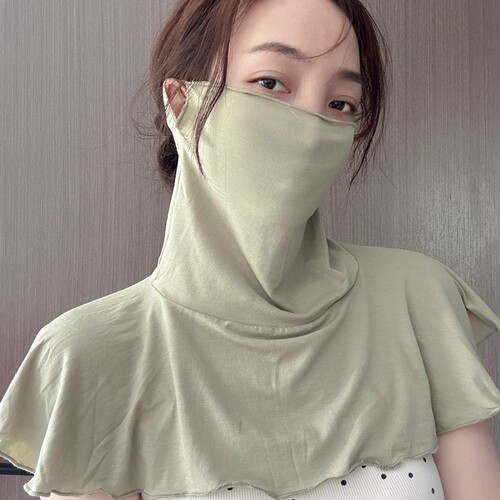 真丝莫代尔防晒面罩女全脸护颈