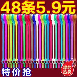 懒人鞋带扣免系神器小白鞋弹性男女硅胶弹力松紧彩色儿童白色免洗