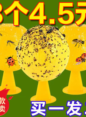果蝇诱捕器小飞虫灭杀神器室内去除飞虫厨房蠓虫粘虫球诱苍蝇