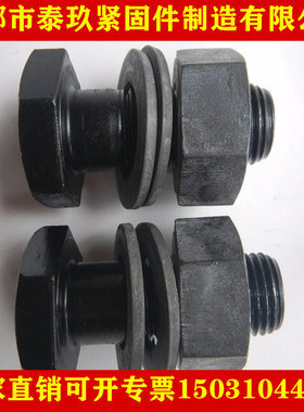 10.9S钢结构用高强度大六角螺栓螺丝可批量定制黑色M16-M22M24M30