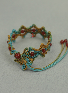 手工编织手环蝴蝶diy材料包