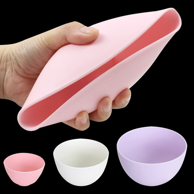 3个装美容面膜工具仿硅胶面膜碗