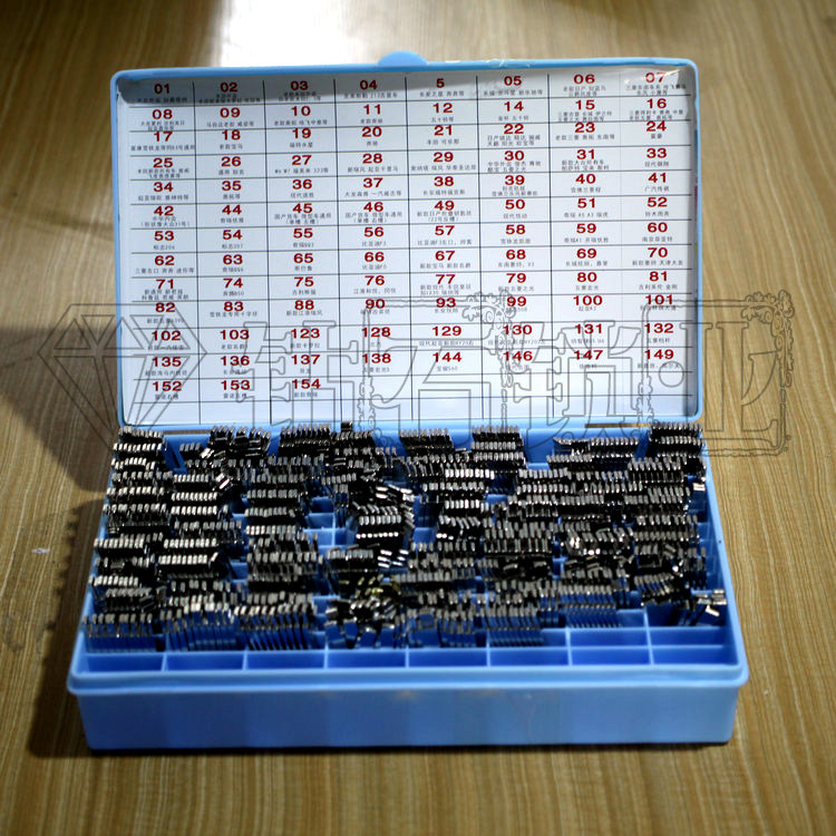 94种钥匙头钥匙坯套装