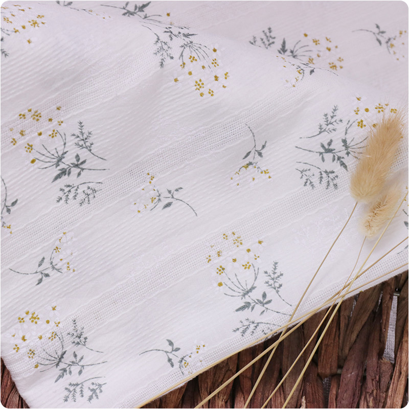 仿刺绣棉布纱布碎花桌布门帘窗帘睡衣服布料手工花布提花纱罗面料,居家布艺,海绵垫/布料/面料/手工diy,淘宝优惠券,粉丝福利购,淘宝优惠卷