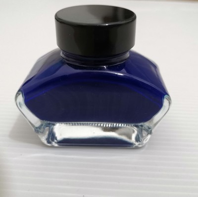 彩墨一代人蓝色墨水钢笔防水抗洇