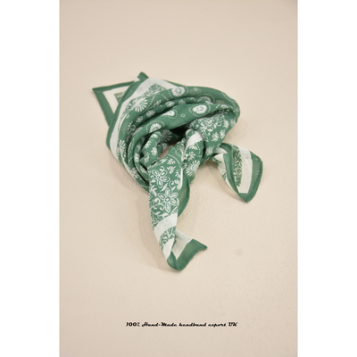 印花轻薄小方巾丝巾头巾发带围巾