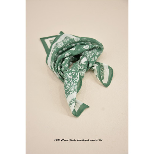 印花轻薄小方巾丝巾头巾发带围巾