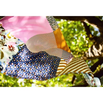 拼色印花纯羊毛长款丝巾围巾披肩