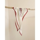 原创艺术／纽大设计师素描线条／绵羊毛女士菱形长款 印花丝巾围巾