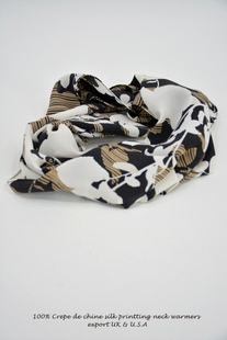 美国单,深受爱戴的印花真丝双绉围脖/围巾/丝巾,neck warmers