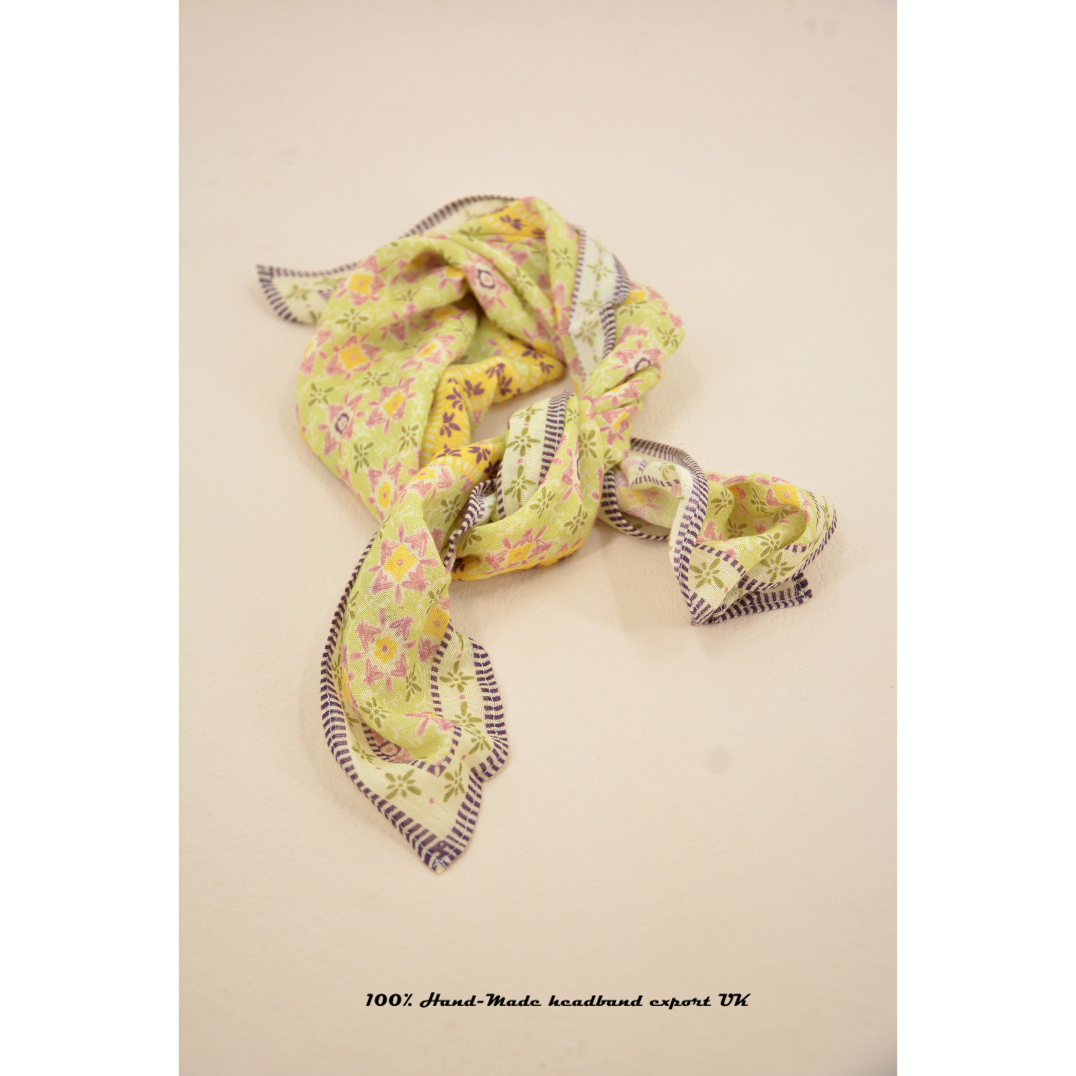 英式田园风方巾丝巾头巾发带围巾