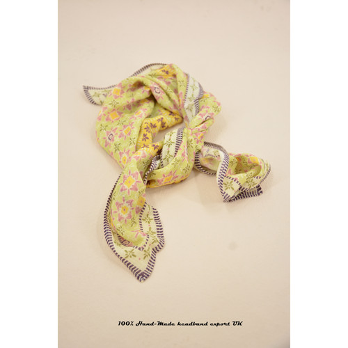 英式田园风方巾丝巾头巾发带围巾