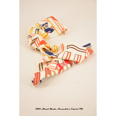 双层长款斜角飘带丝巾发带围巾