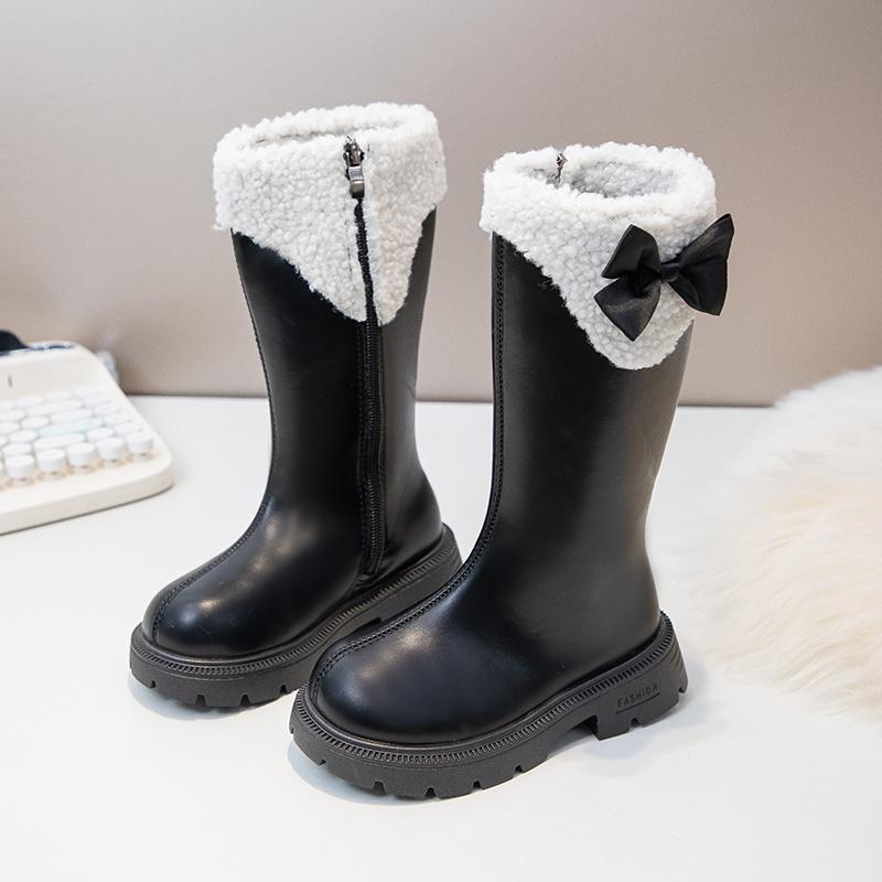 骑士靴2025新款加绒儿童公主冬季