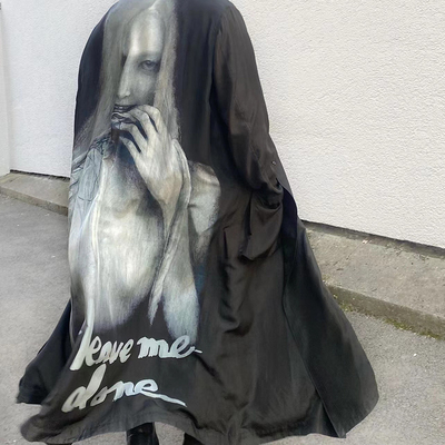 -EvanXX 原创暗黑风内田雀拒食与自曝廓形春秋长款风衣