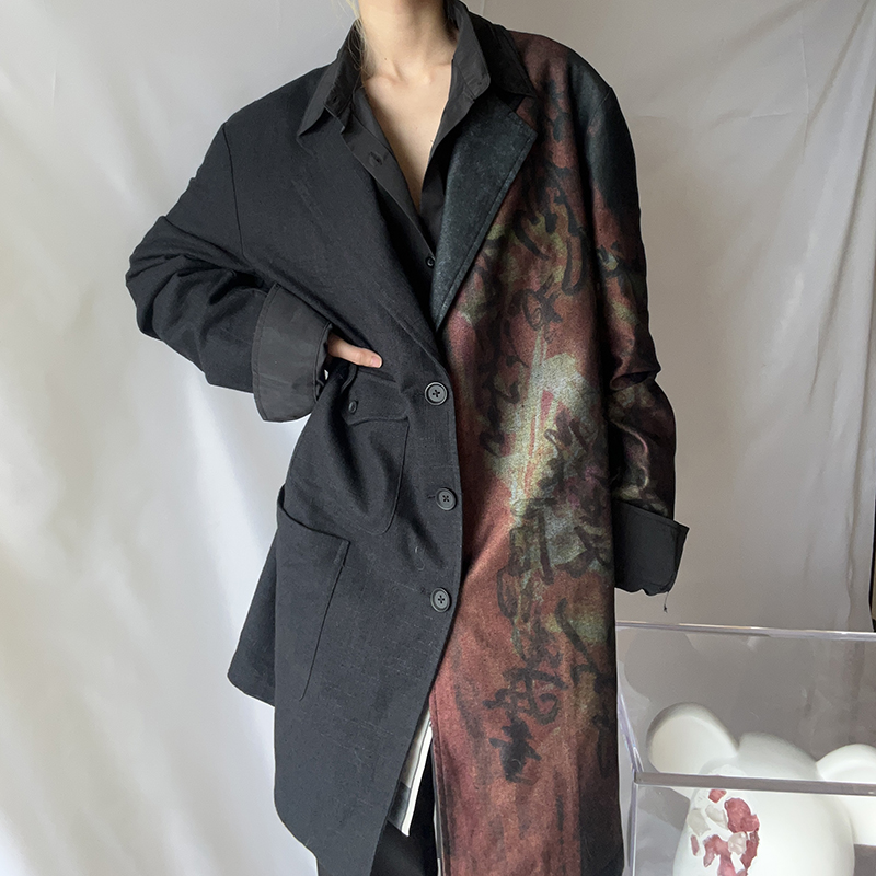 山本暗黑风同调压力西装