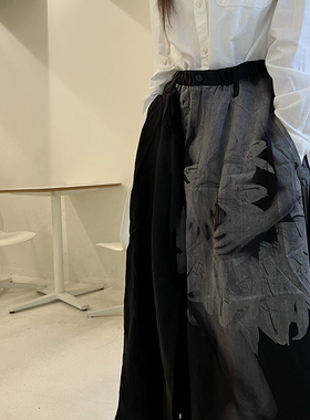 -EvanXX 原创暗黑风内田雀百合阿修罗hakama裙裤剑道裤