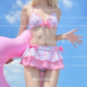 游泳衣女款 Mimoi Closet草莓甜心Y2K日系可爱少女纯欲比基尼罩衫