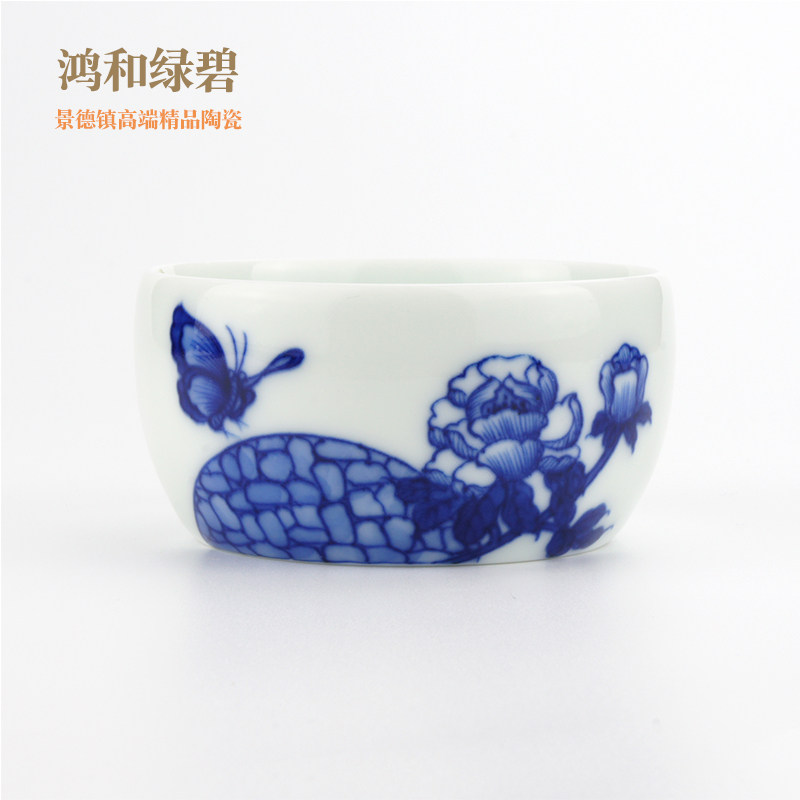 诚德轩 景德镇陶瓷茶具品茗杯 高档粉彩瓷器手绘姑苏城外 100ml