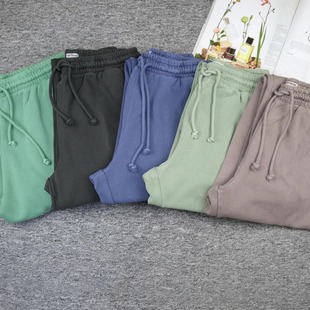 高腰卫裤 休闲裤 长裤 外贸原单 裤 运动裤 抓绒春款 子水洗中性 女男裤