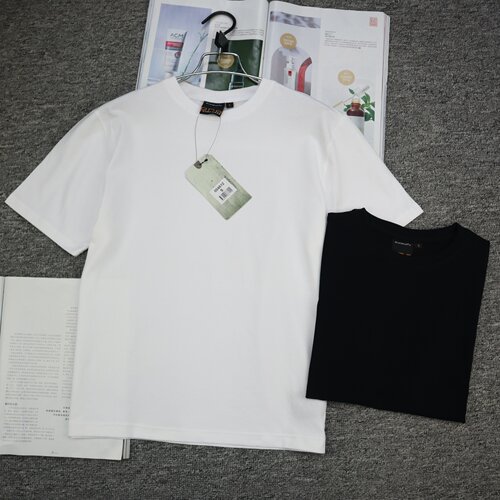 外贸原单 夏季女式短袖T恤宽松大码打底衫上衣圆领简约百搭95%棉