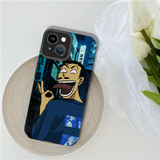 日系动漫毛利小五郎适用于苹果13Pro Max XS 14 12 16promax 6/7 8plus手机壳