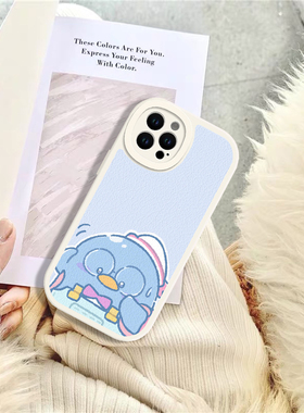 可爱TuxedoSam山姆企鹅适用苹果13ProMax XS 14 15 16promax 6/7 8plus手机壳