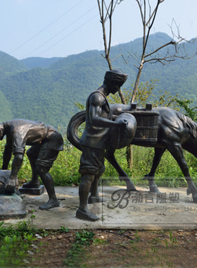 仿铜雕塑渤言雕塑玻璃钢仿铜