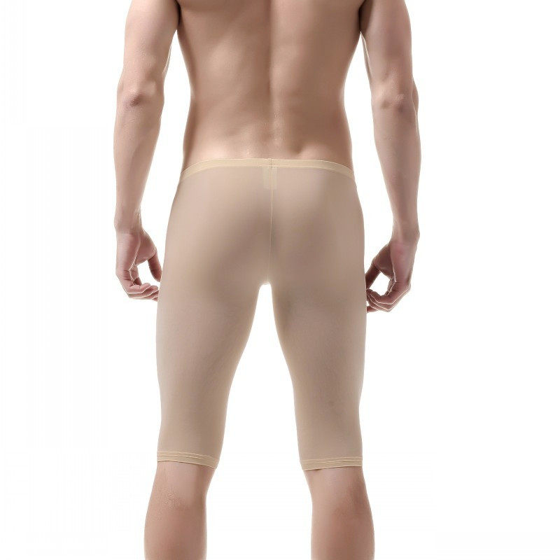 超薄冰丝内裤丝滑弹力紧身男士五分打底裤家居中裤加长防磨腿秋裤,女士内衣/男士内衣/家居服,男平角内裤,淘宝优惠券,粉丝福利购,淘宝优惠卷