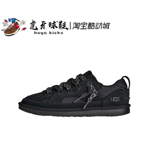 虎牙球鞋UGG Low Profile Sneaker黑色复古低帮休闲鞋1177035-BLK