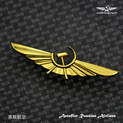 苏联空军俄罗斯空中机队国家航空民航翅膀飞鹰徽章胸章纪念章
