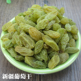 包邮 新货新疆吐鲁番特产无核无籽白绿葡萄干散装 称重500g坚果干果