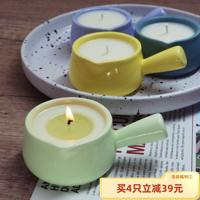 室内卧室情侣夫妻用香氛蜡烛环保豆蜡材质椰子蜡精油低温蜡烛按摩