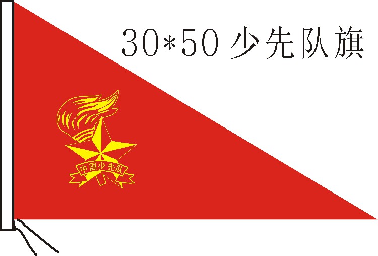 小队旗宽30长50cm三角少先队国旗党旗红旗厂家直销大促销