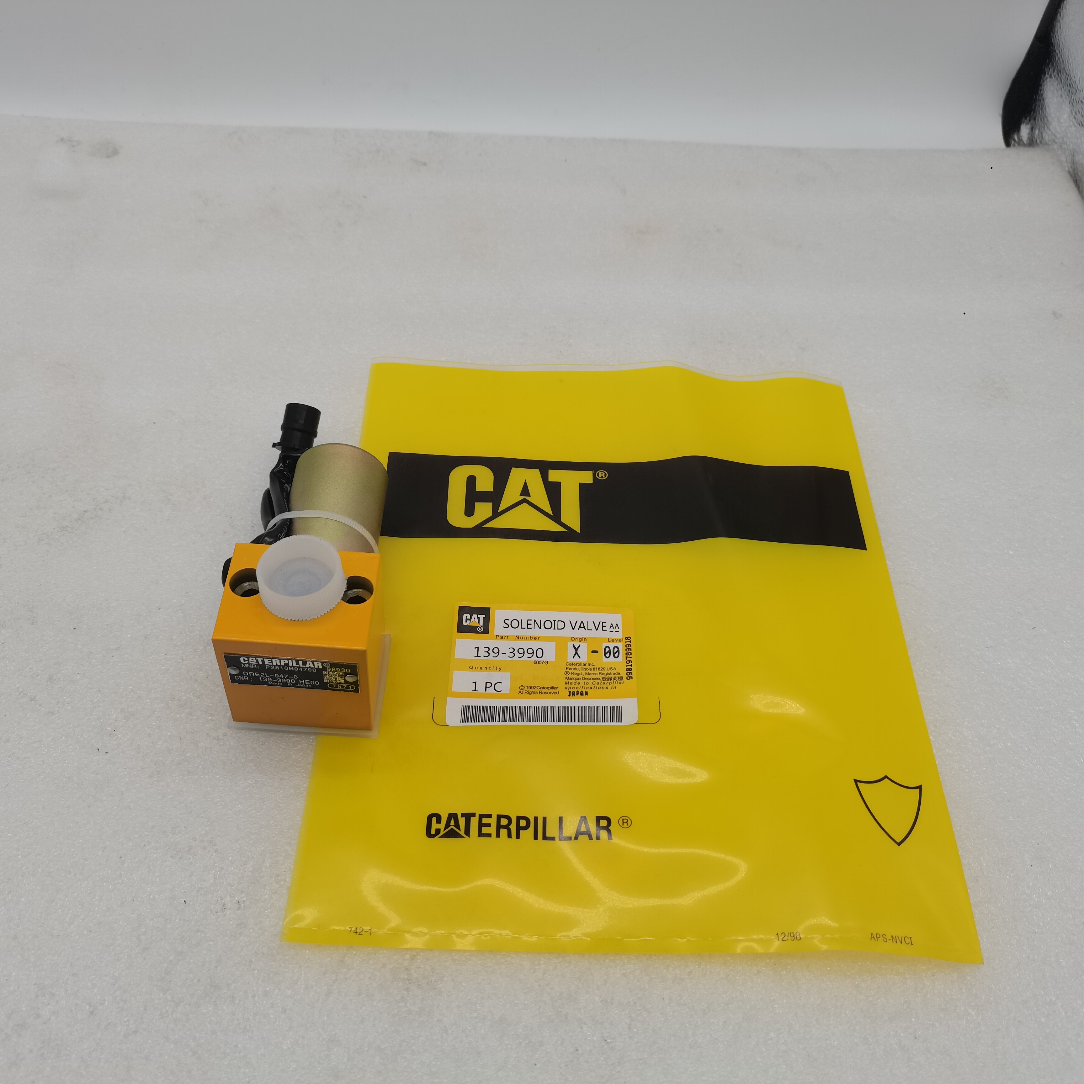 卡特cat70b 312b 315 320v1 v2液压泵主泵电磁阀挖掘机件139-3990