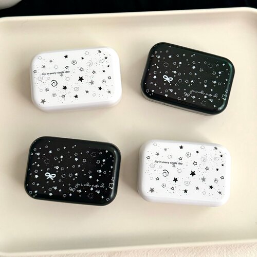 ins创意小众简约像鱼隐形眼镜盒简约便携美瞳盒伴侣护理盒子B138