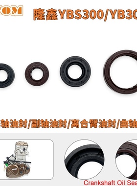 隆鑫发动机YBS300YB300H变档轴油封 副轴油封 离合臂油封曲轴油封